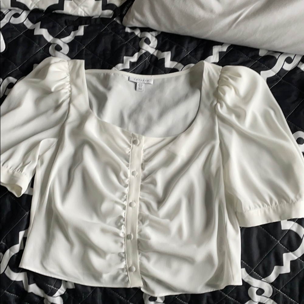 White topshop blouse NWOT
